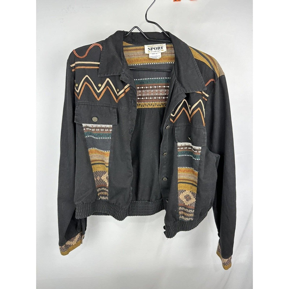 Vintage Southwestern Jacket Sunny Sport Size 14
